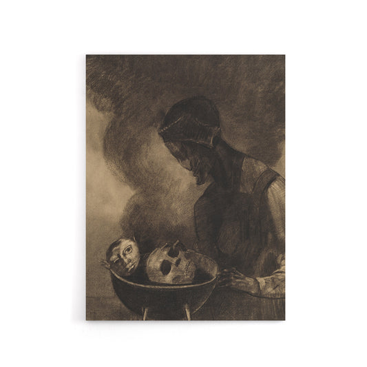 Cauldron of the Sorceress Redon Vintage Canvas Wall Art