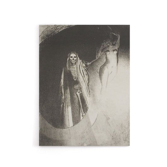 Death Let Us Embrace Each Other Redon Vintage Canvas Wall Art