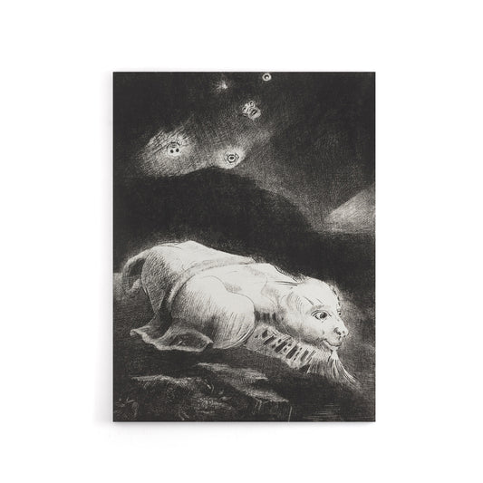 Life Awakening in Obscure Matter Redon Vintage Canvas Wall Art
