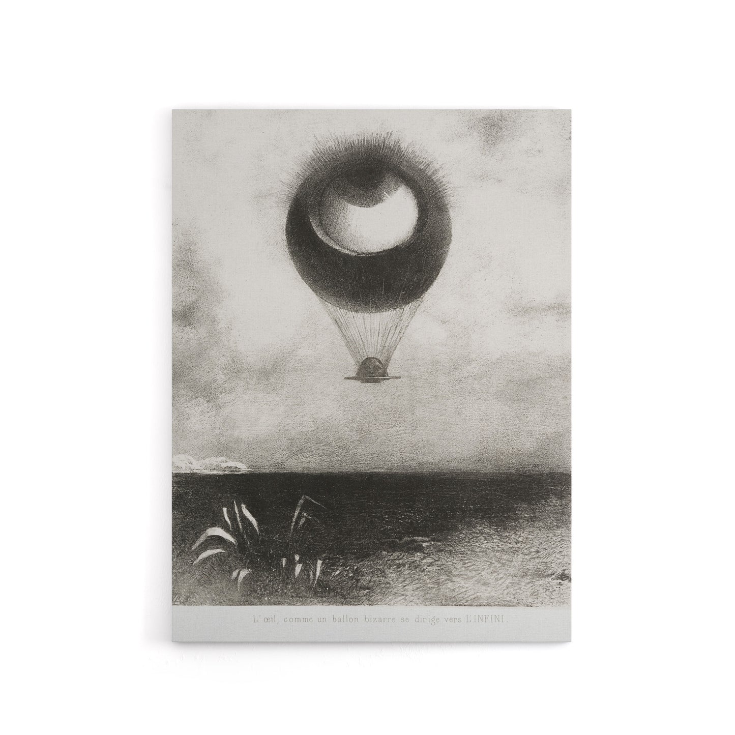The Eye Like a Strange Balloon Redon Vintage Canvas Wall Art