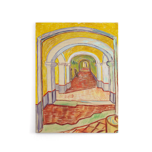 Corridor in the Asylum Van Gogh Vintage Canvas Wall Art