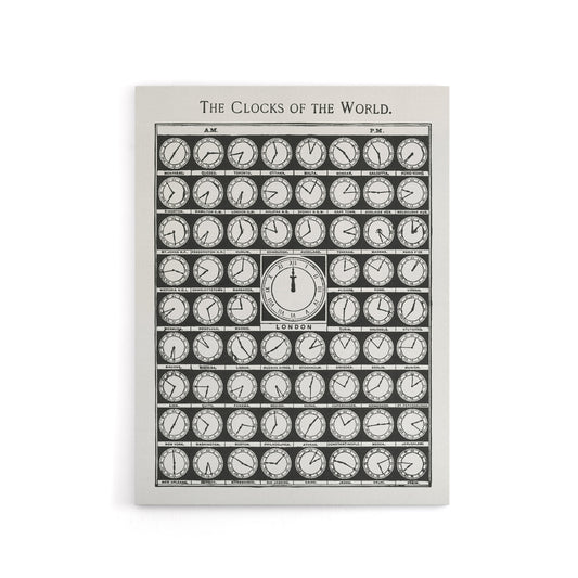 The Clocks of the World from Medicology 1910 Canvas Wall Art