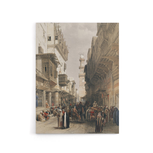 Mosque El Mooristan Cairo D. Roberts Vintage Canvas Wall Art