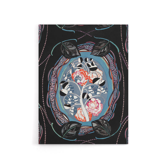 Floral Motif Benedictus Vintage Canvas Wall Art