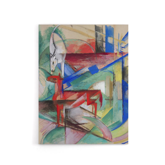 Landscape Animals Abstract Franz Marc Vintage Canvas Wall Art