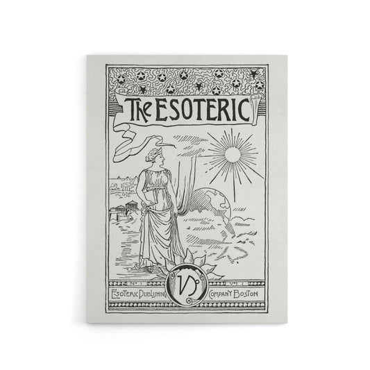 The Esoteric Journal Cover Hiram Butler Vintage Canvas Wall Art