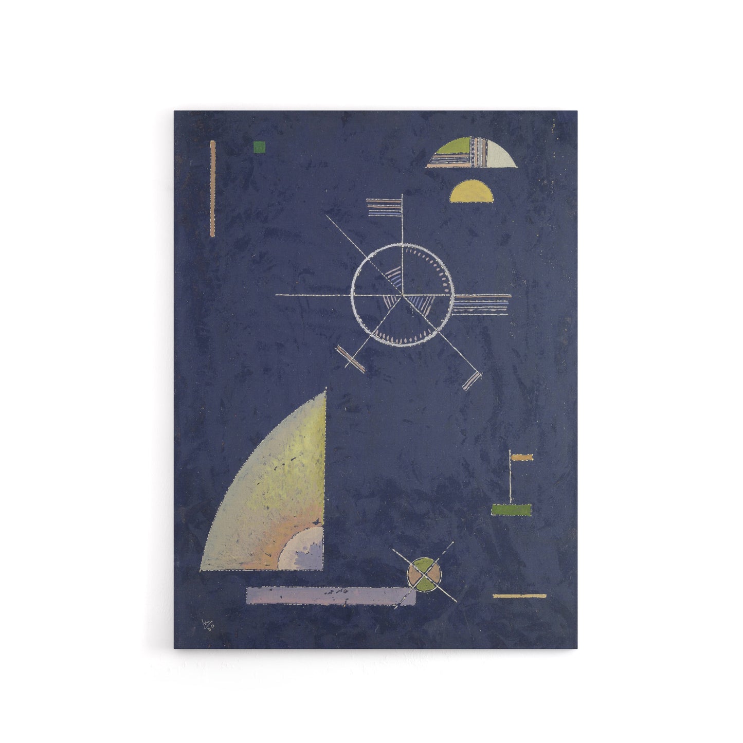 Dull Gray Abstract Painting Kandinsky Canvas Wall Art Print