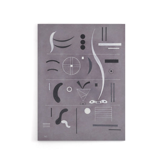 Four Parts Abstract Watercolour Kandinsky Canvas Wall Art Print