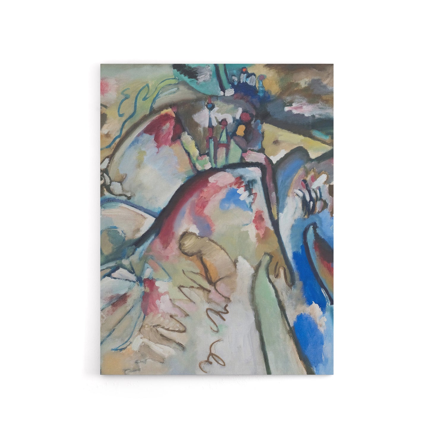 Improvisation 21A Abstract Landscape Kandinsky Canvas Wall Art Print