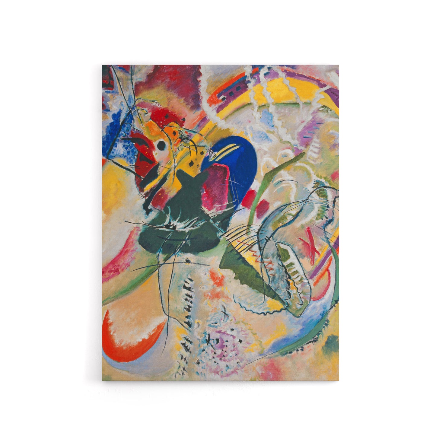 Improvisation 35 Colourful Abstract Kandinsky Canvas Wall Art Print