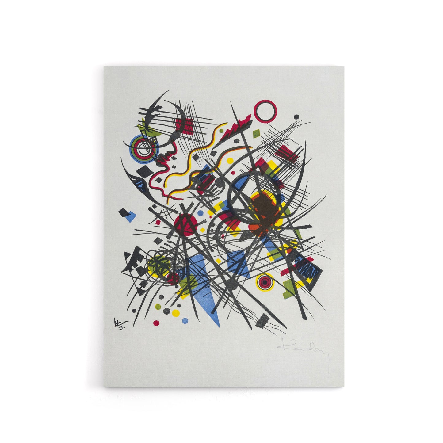 Abstract for Fourth Bauhaus Portfolio Kandinsky Canvas Wall Art Print