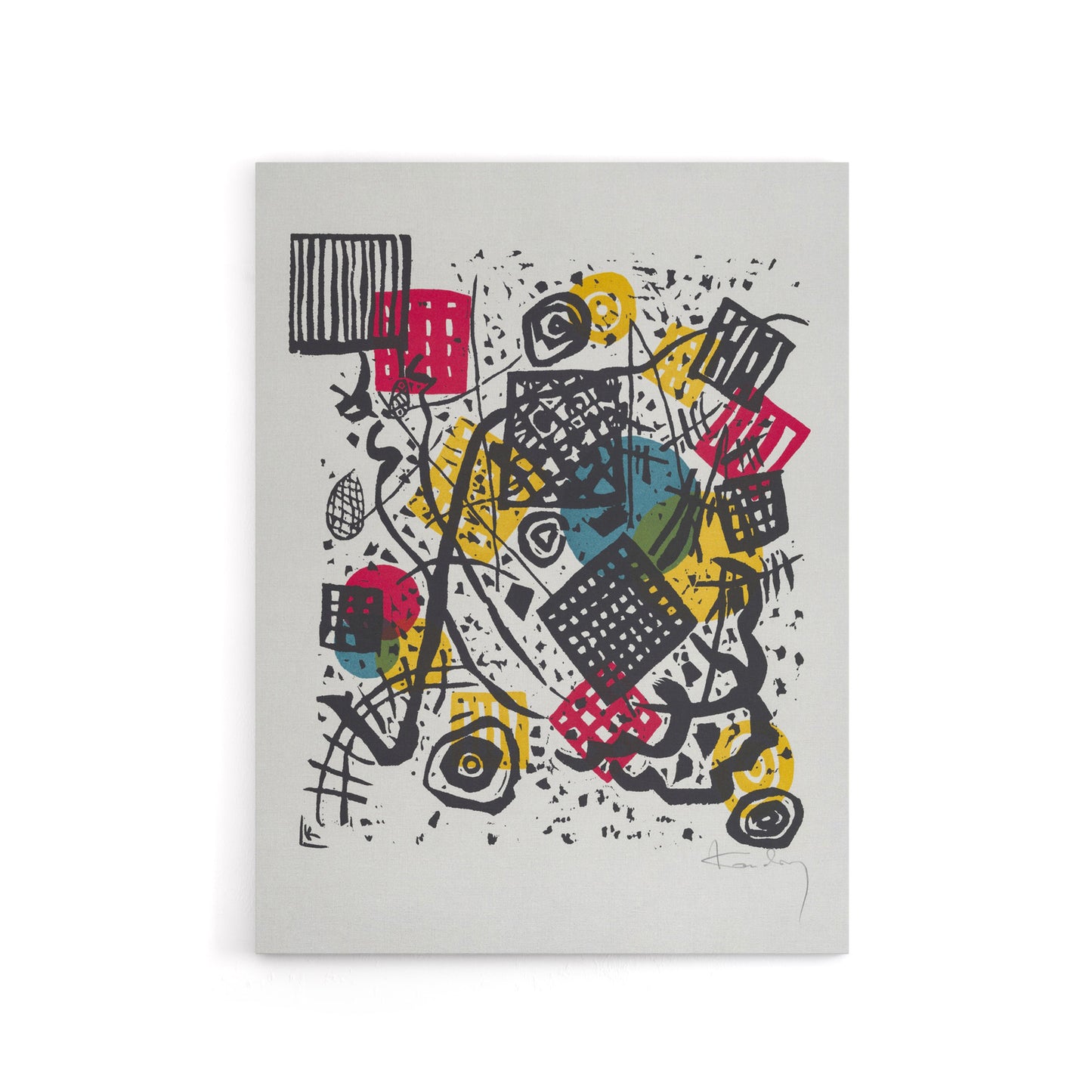 Small Worlds V Abstract Painting Kandinsky Canvas Wall Art Print