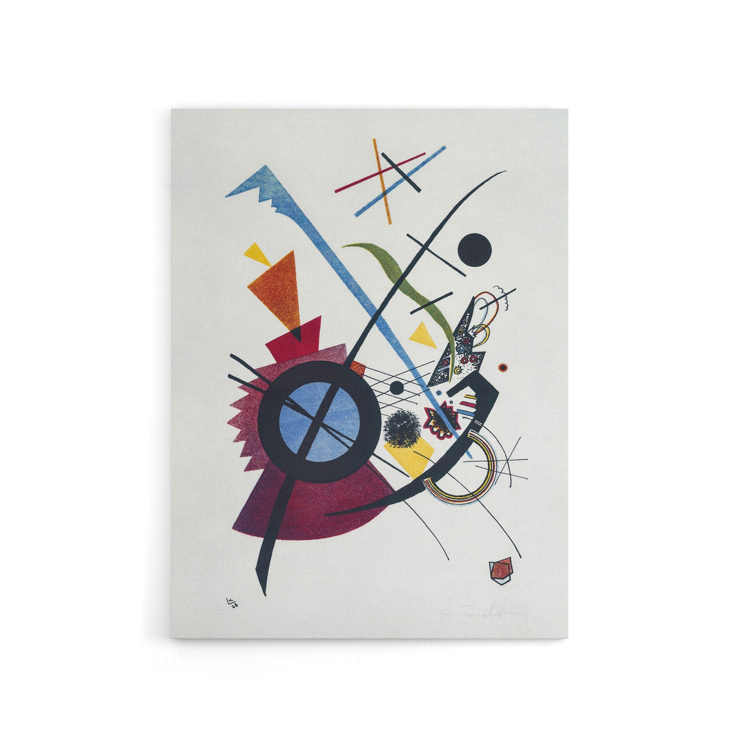 Violet Abstract Painting Wassily Kandinsky Canvas Wall Art Print