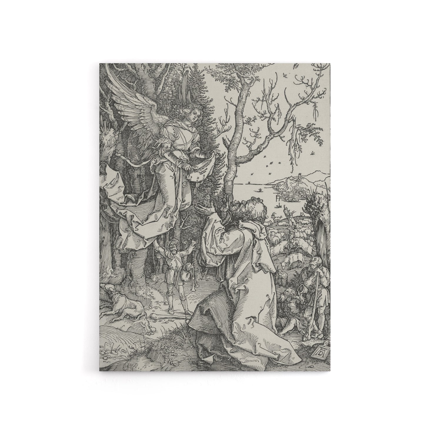 Joachim and the Angel Albrecht Durer Canvas Wall Art Print