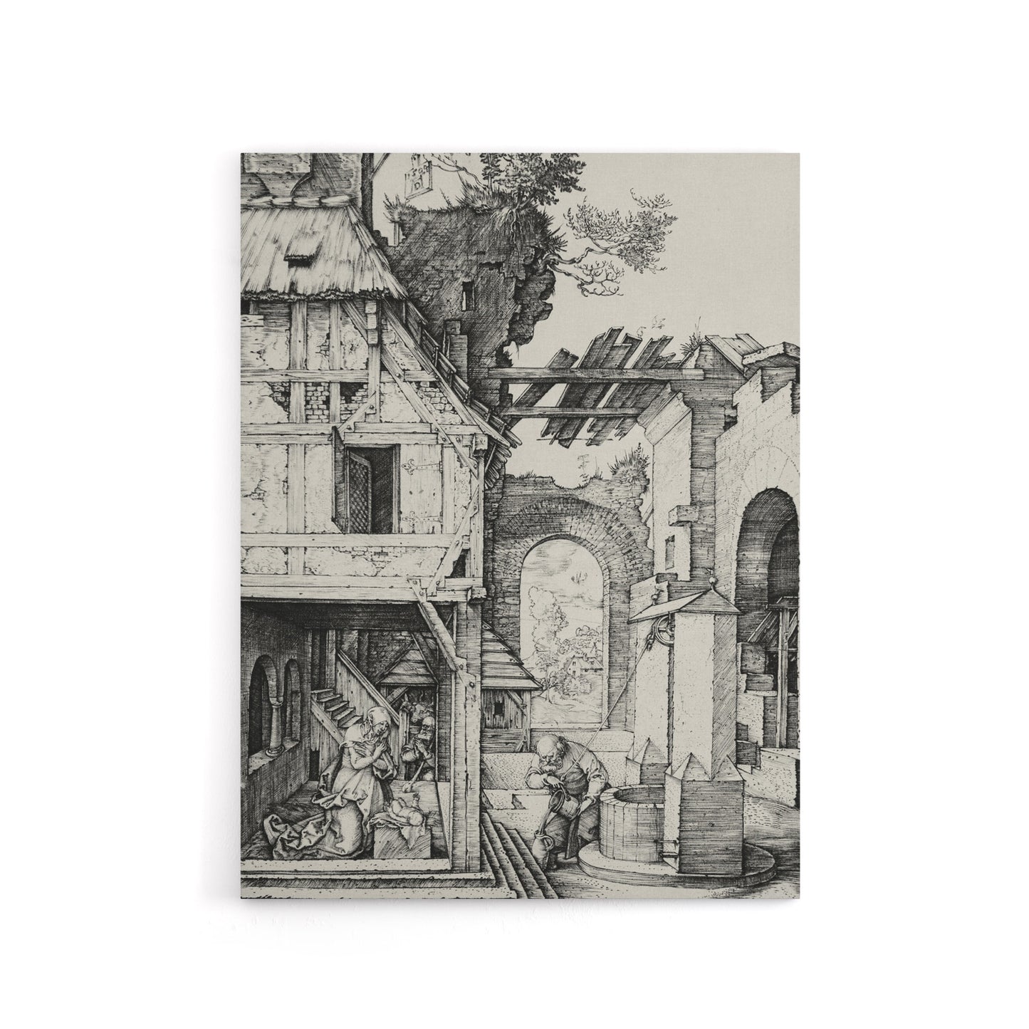 The Nativity Birth of Jesus Albrecht Durer Canvas Wall Art Print