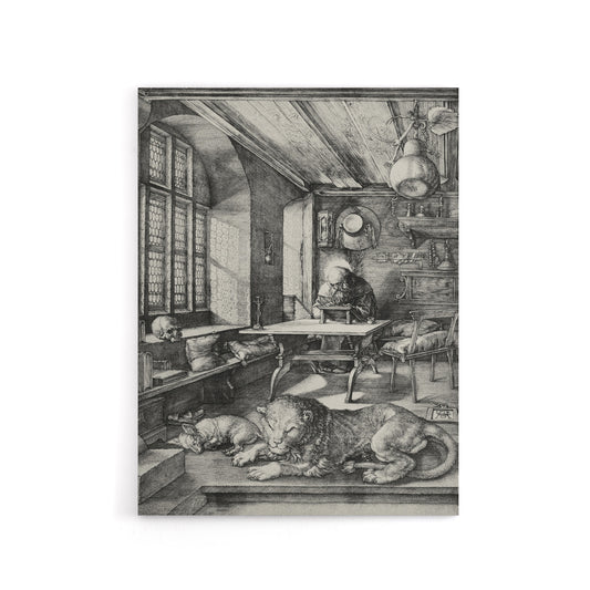 Saint Jerome in His Study Albrecht Durer Canvas Wall Art Print