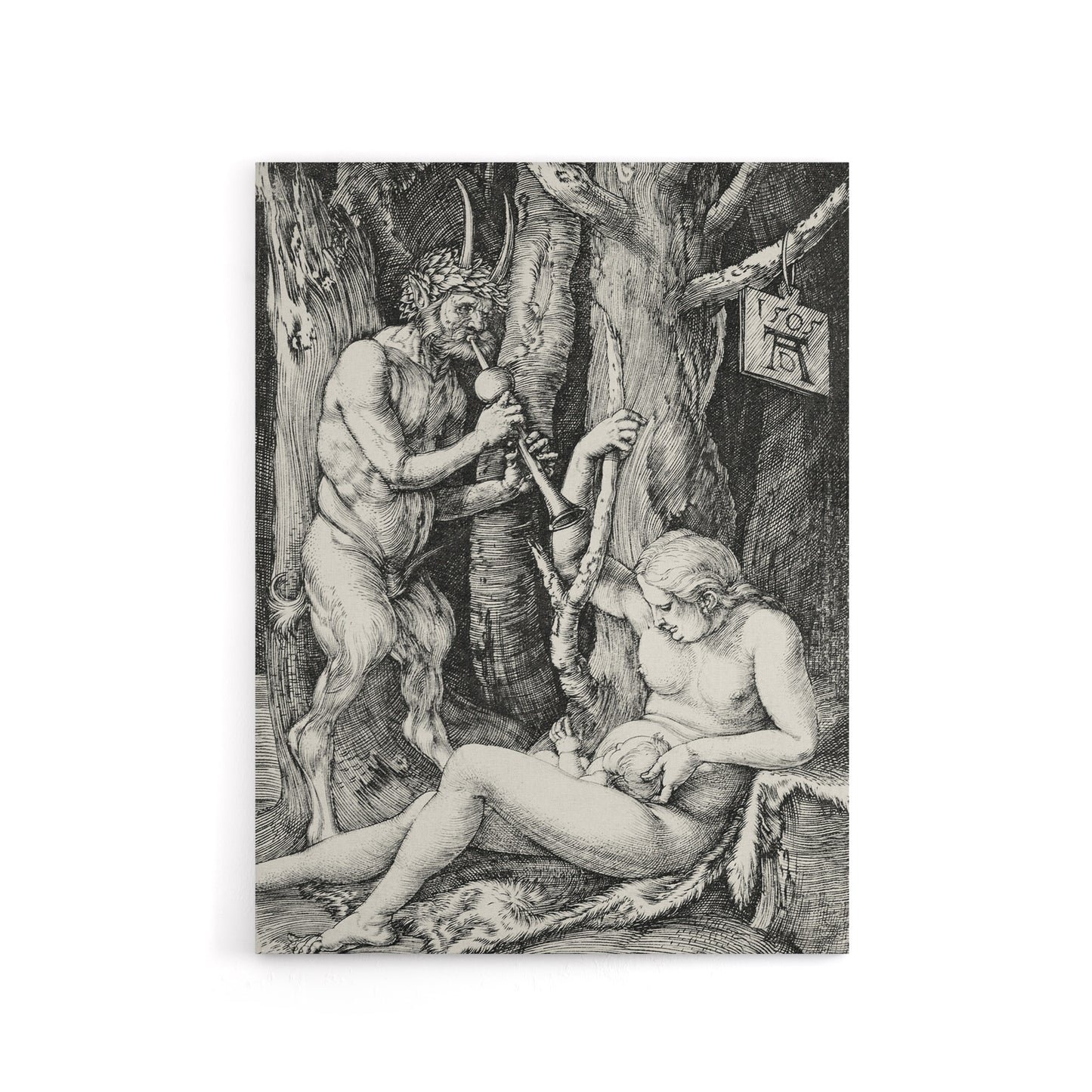 Satyr Family Greek Mythology Albrecht Durer Canvas Wall Art Print