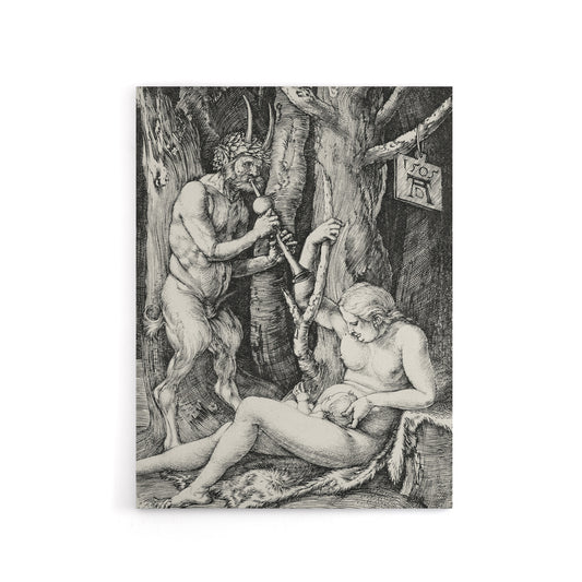 Satyr Family Greek Mythology Albrecht Durer Canvas Wall Art Print