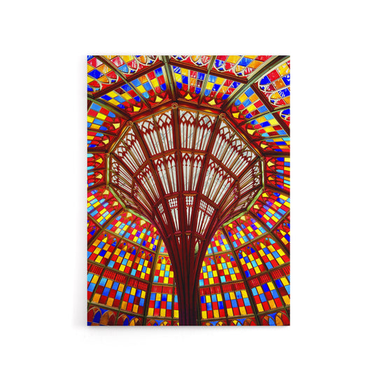 Louisiana State Capitol Building Glass Highsmith Canvas Wall Art Print