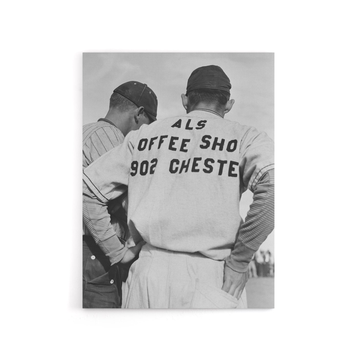 Watching Baseball game Dorothea Lange Canvas Wall Art Print