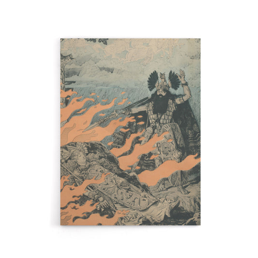 Poster for the Valkyrie Opera by Wagner Grasset Canvas Wall Art Print