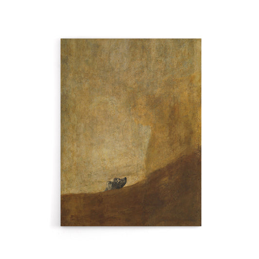 El Perro The Drowning Dog Francisco Goya Canvas Wall Art Print
