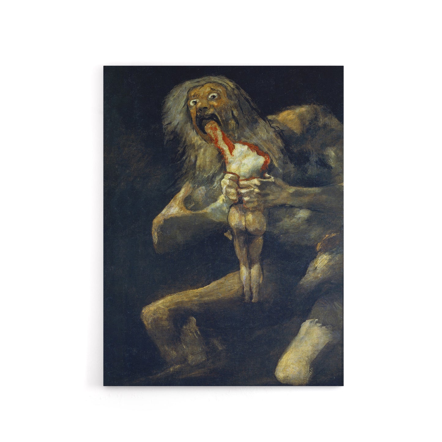 Saturn Devouring His Son Francisco Goya Canvas Wall Art Print