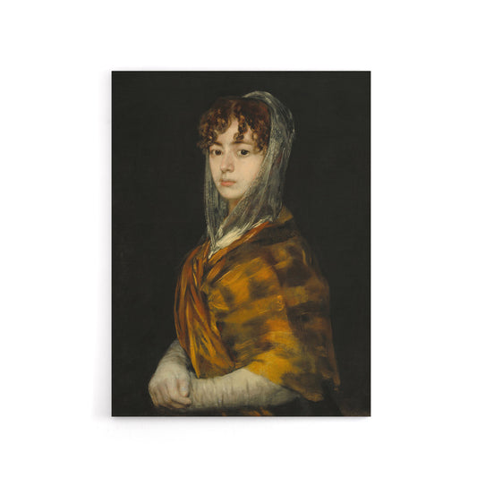 Senora Sabasa Garcia Francisco Goya Canvas Wall Art Print