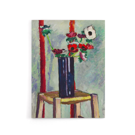 Anemones Vase Still Life Henry Lyman Sayen Canvas Wall Art Print