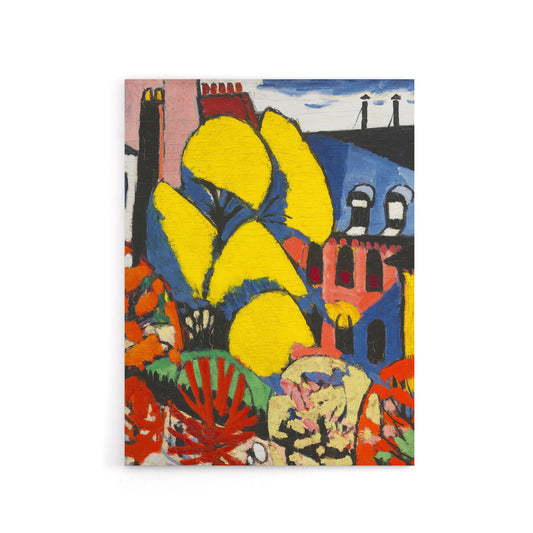 Trees Urban Landscape Henry Lyman Sayen Canvas Wall Art Print