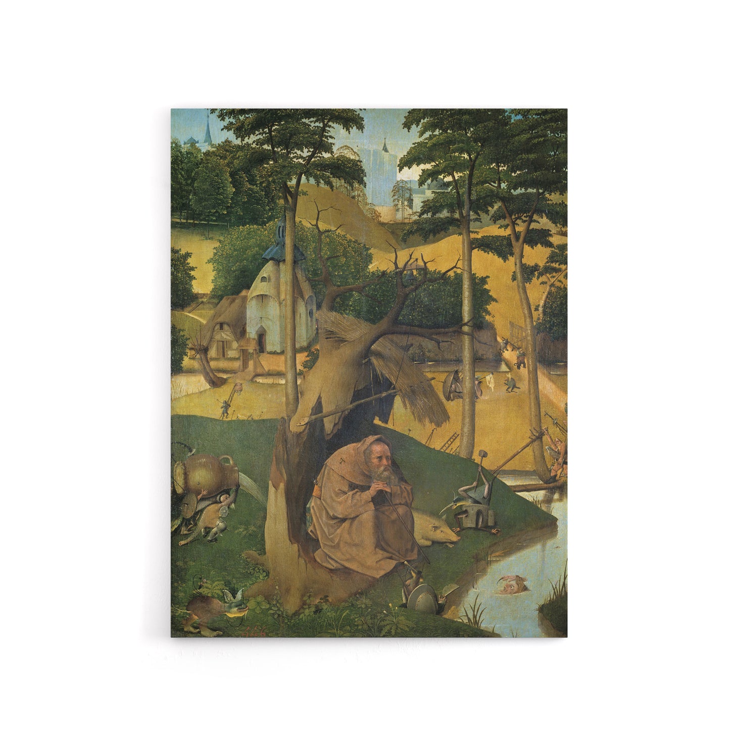 Temptations of Saint Anthony Bosch Canvas Wall Art Print