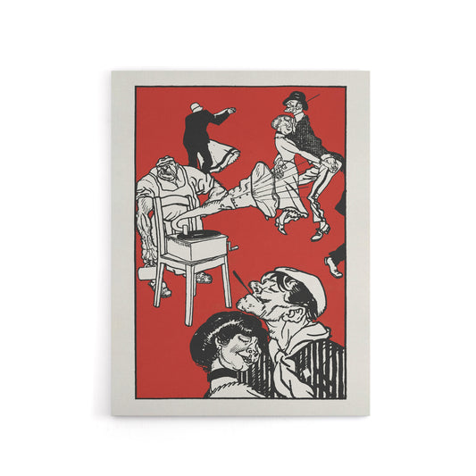 Apachentanze Gramophone Dancers Moriz Jung Canvas Wall Art Print