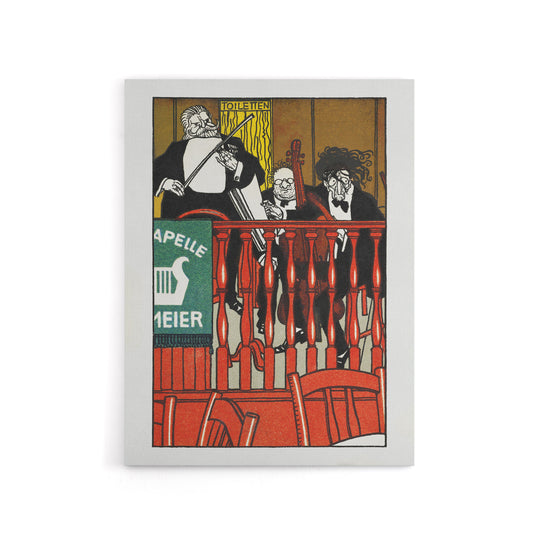 Salon Orchestra Meier Musicians Moriz Jung Canvas Wall Art Print