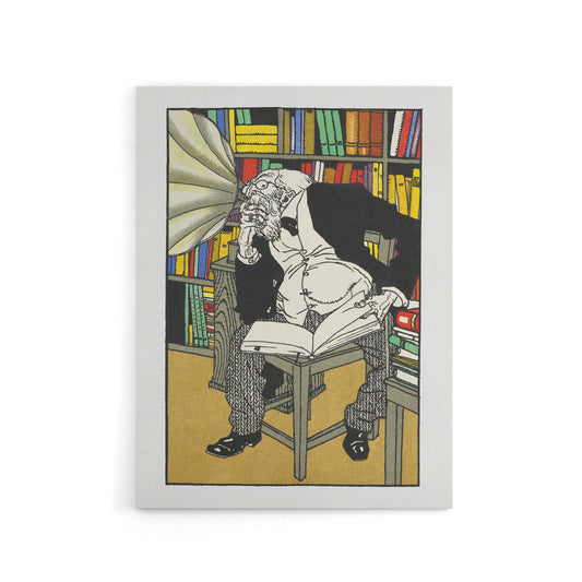 Dialectician With a Gramophone Moriz Jung Canvas Wall Art Print
