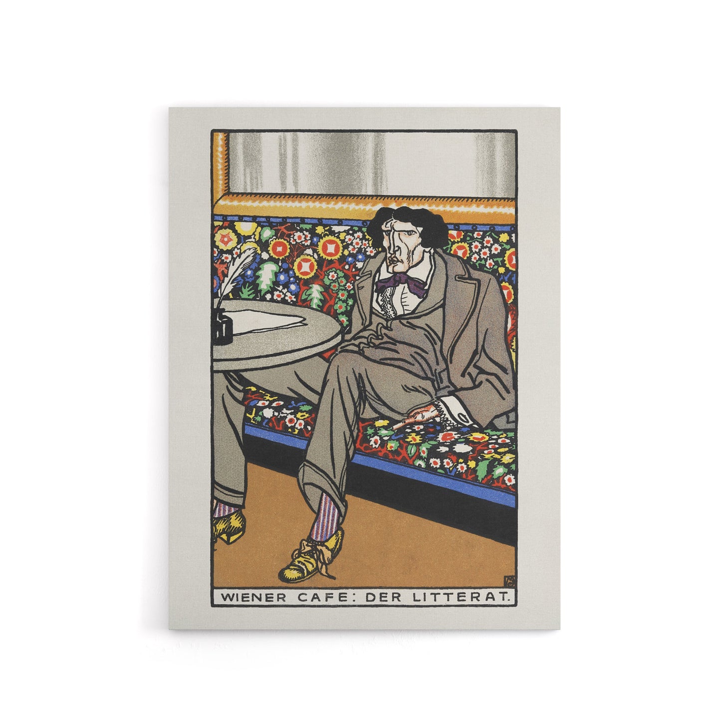 Viennese Cafe The Man of Letters Moriz Jung Canvas Wall Art Print