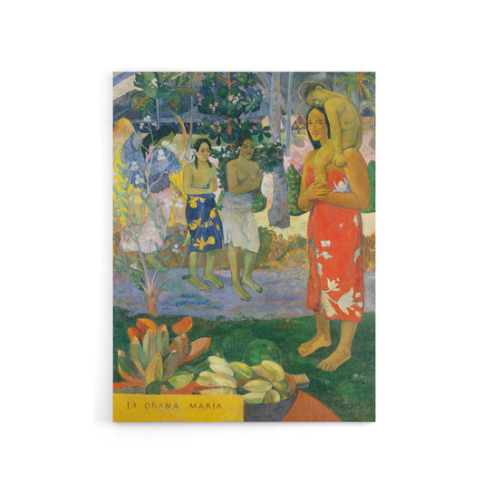 Hail Mary La Orana Maria Paul Gauguin Canvas Wall Art Print