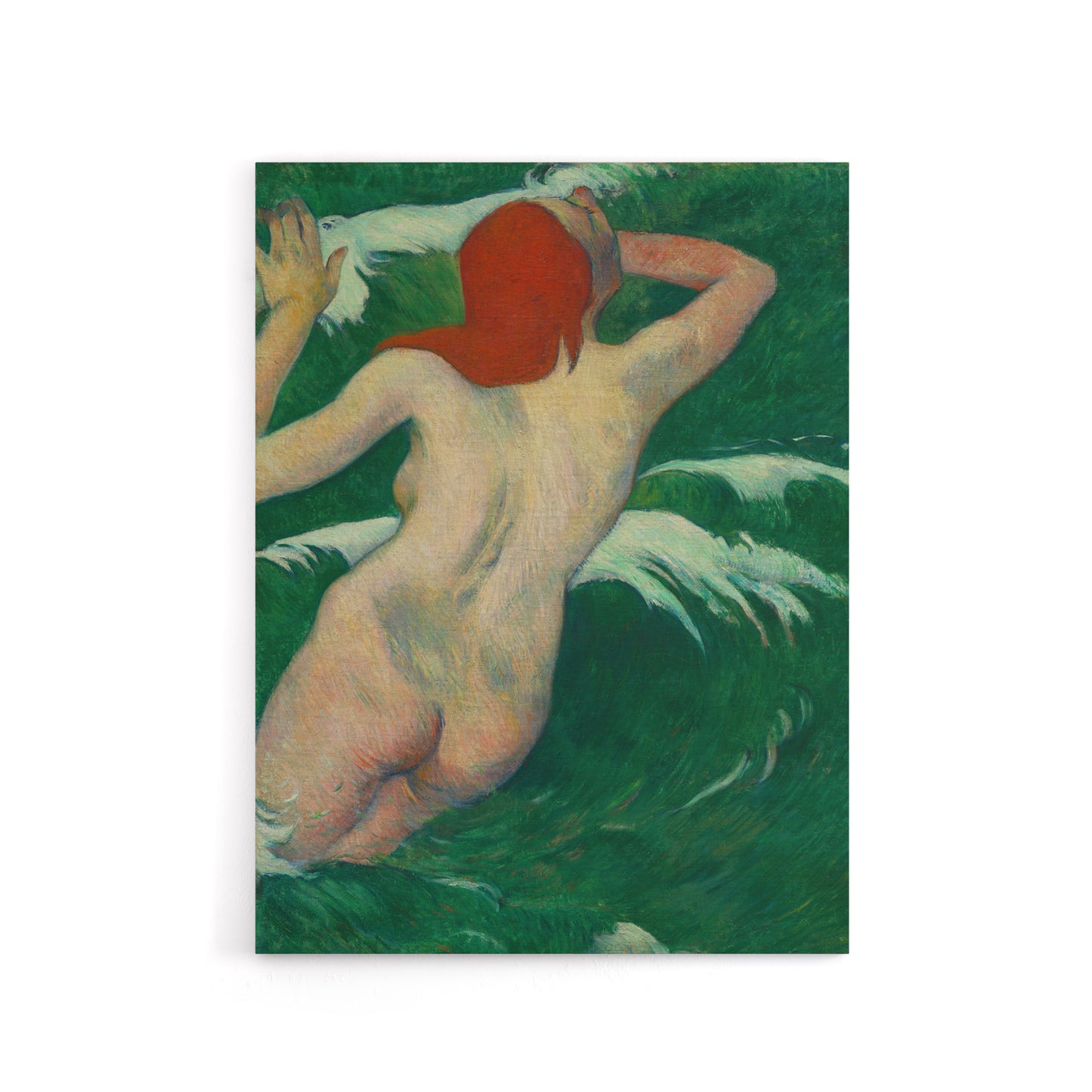 In The Waves Woman Sea Nymph Paul Gauguin Canvas Wall Art Print