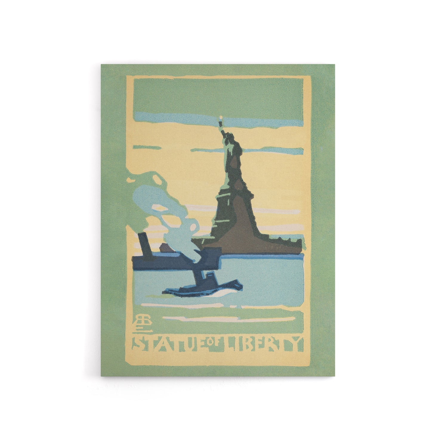 Statue of Liberty New York City Rachael R Elmer Canvas Wall Art Print