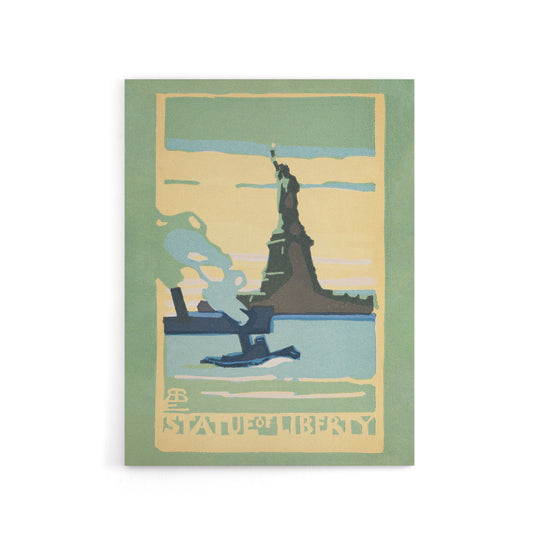 Statue of Liberty New York City Rachael R Elmer Canvas Wall Art Print