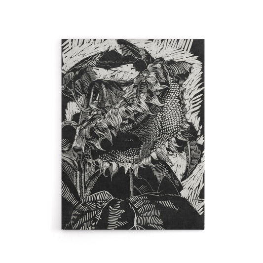 Sunflower Stylised Flower Bloom Reijer Stolk Canvas Wall Art Print