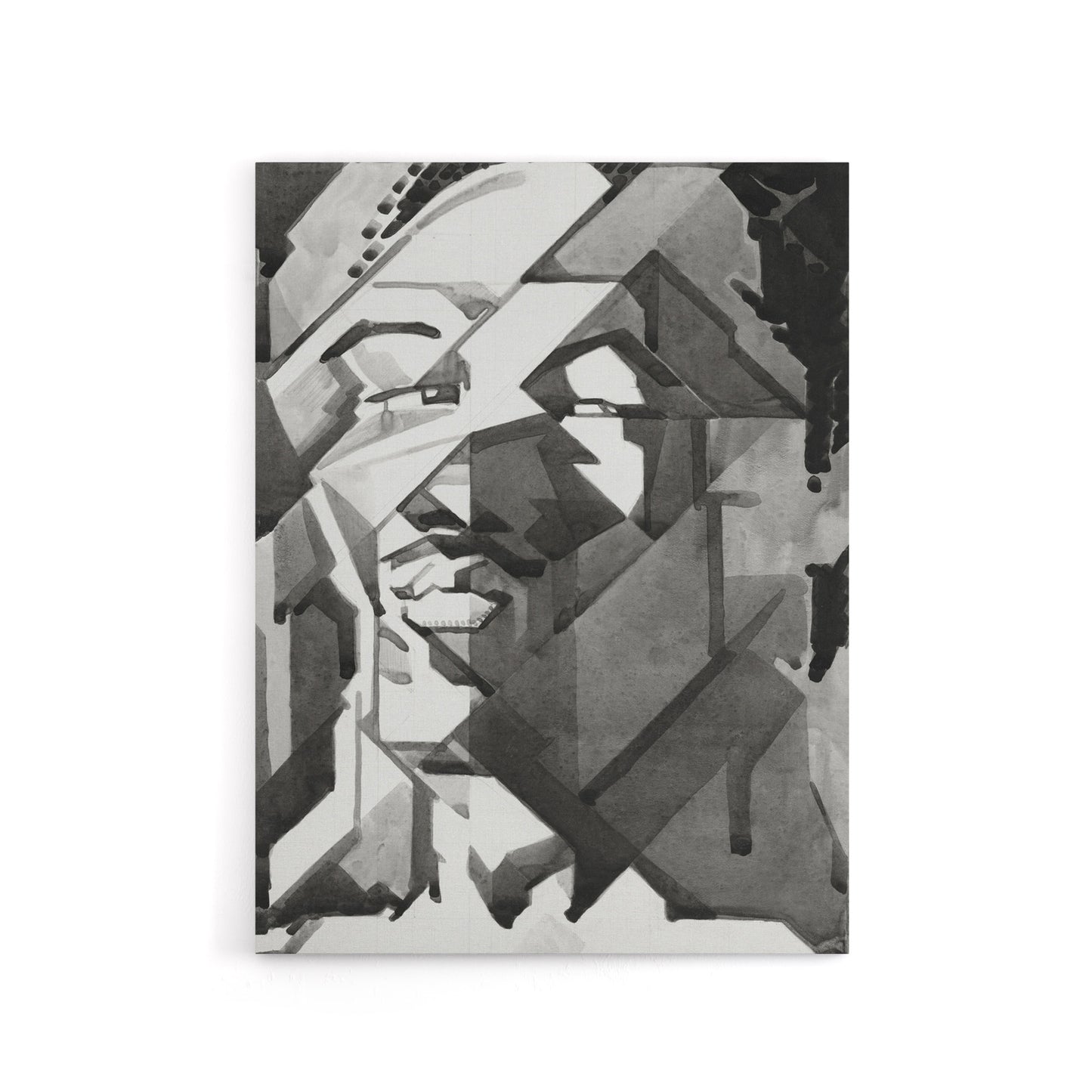 Self Portrait Watercolour Reijer Stolk Canvas Wall Art Print