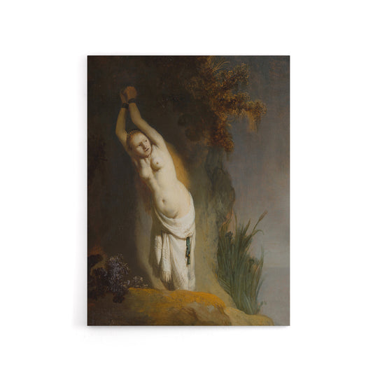 Andromeda Chained to the Rocks Rembrandt Canvas Wall Art Print