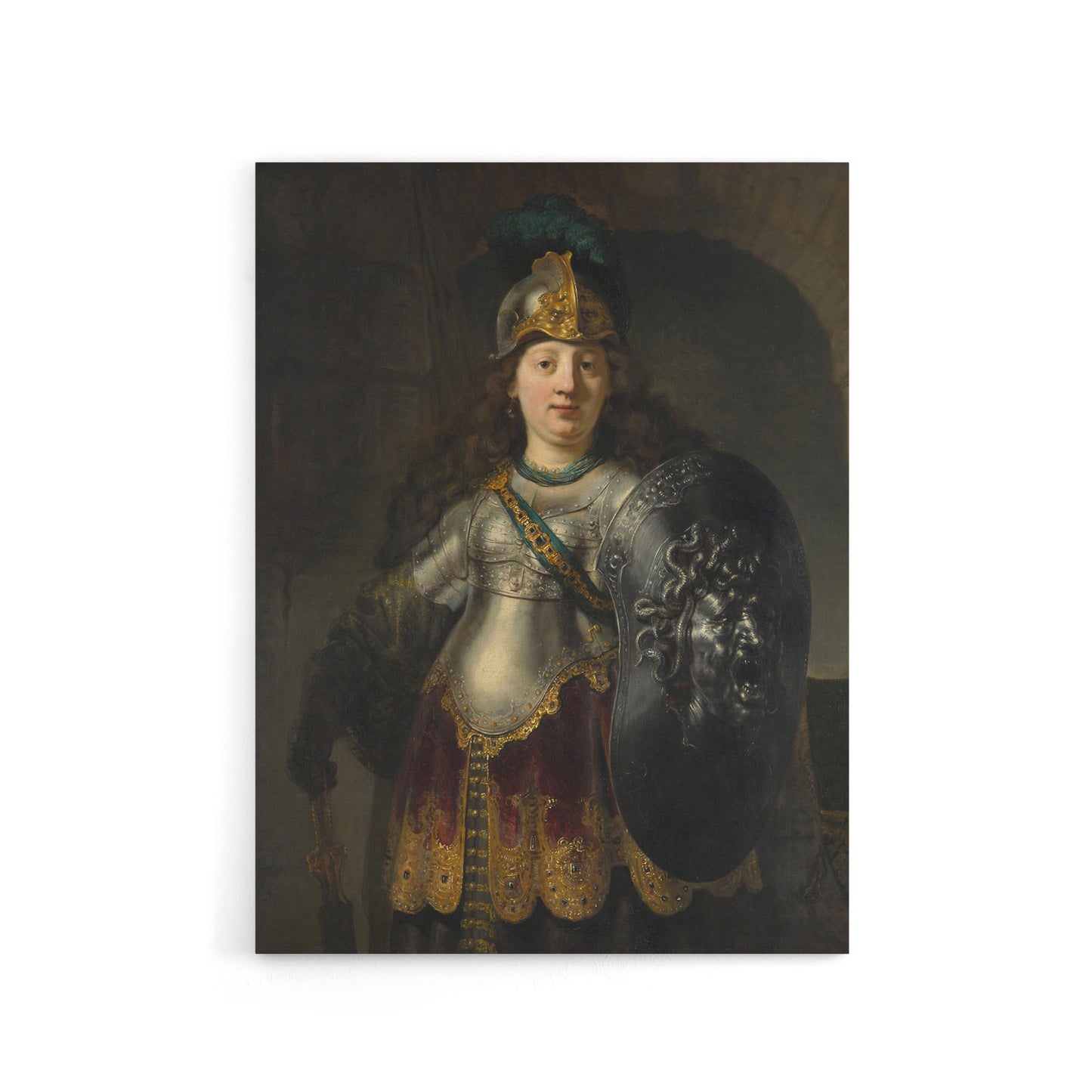 Bellona Roman Goddess of War Rembrandt Canvas Wall Art Print