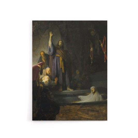 The Raising of Lazarus Rembrandt van Rijn Canvas Wall Art Print