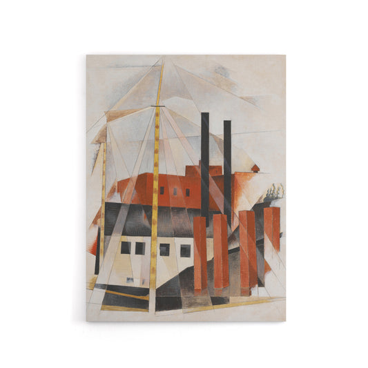 Piano Movers Holiday Cubist Painting Demuth Canvas Wall Art Print