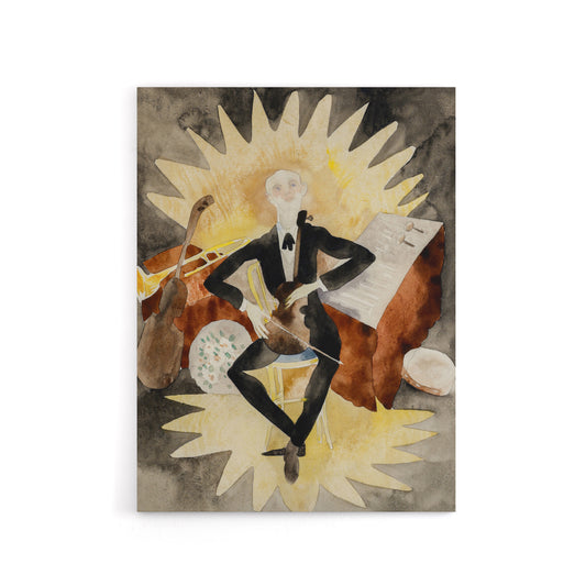 String Musician Portrait Charles Demuth Canvas Wall Art Print
