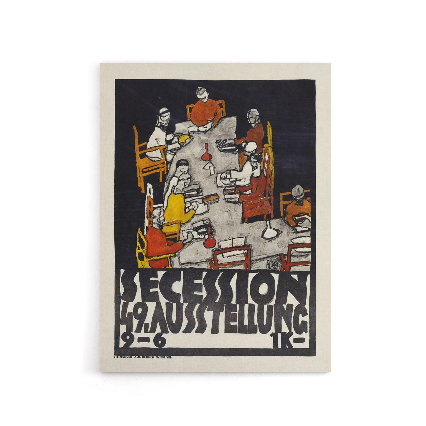 Poster for the 49th Secession Exhibition Schiele Canvas Wall Art Print