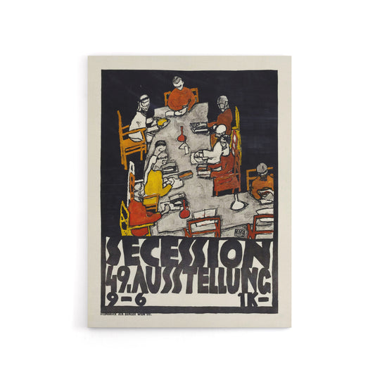 Poster for the 49th Secession Exhibition Schiele Canvas Wall Art Print