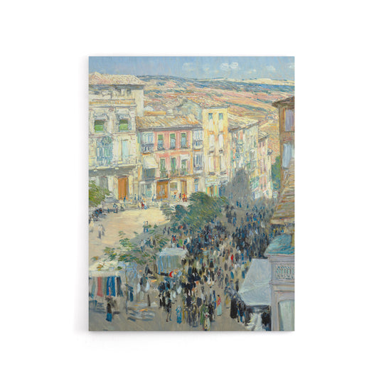 View of a Southern French City Hassam Canvas Wall Art Print