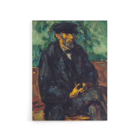 The Gardener Vallier Portrait Painting Cezanne Canvas Wall Art Print